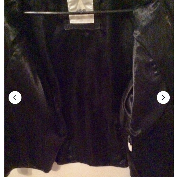 100% Leather AVANTI Double Breasted Jacket! Satin lining… size M - Picture 4 of 6